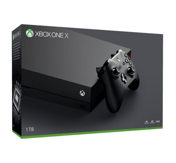 Microsoft Xbox ONE X 4K HDR 2TB HDD with Pre installed Games Included offline and online both available