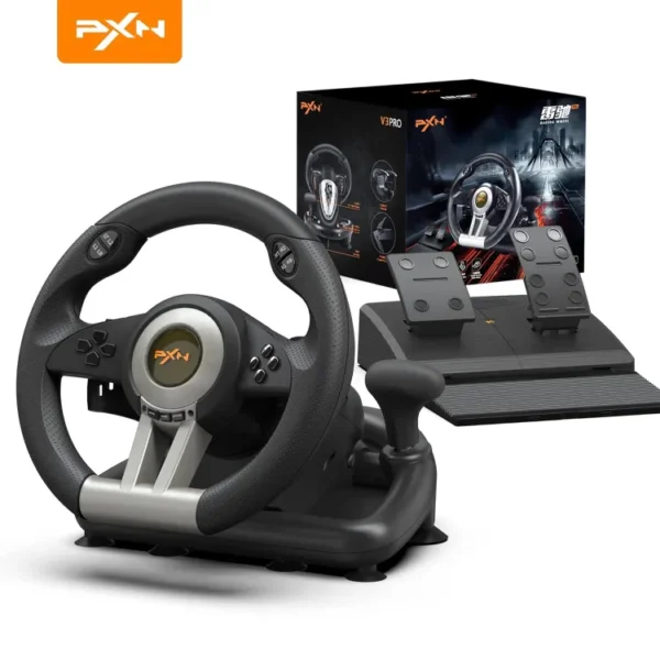 PXN V3 PRO Gaming Racing Wheel FOR PC XBOX PLAYSTATIONS - eMultan Games Store