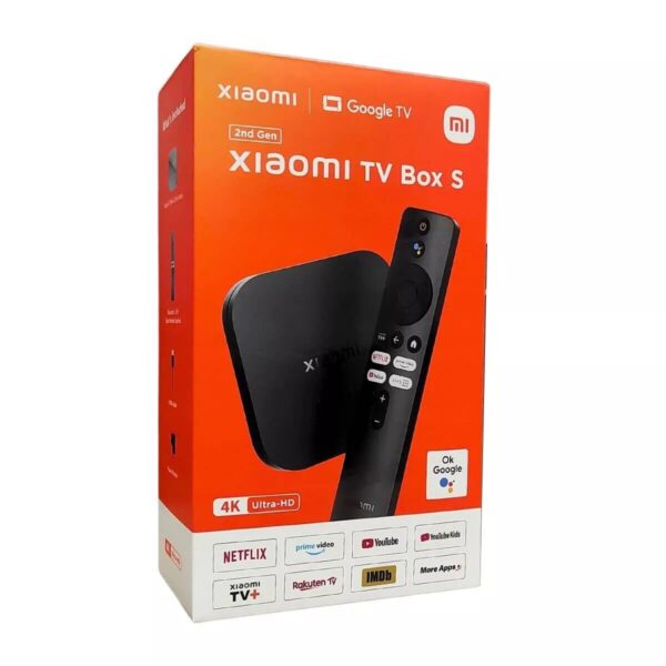 Xiaomi Mi TV BOX S 2nd Gen Google TV 4K HDR with Chromecast -eMultan Games Store