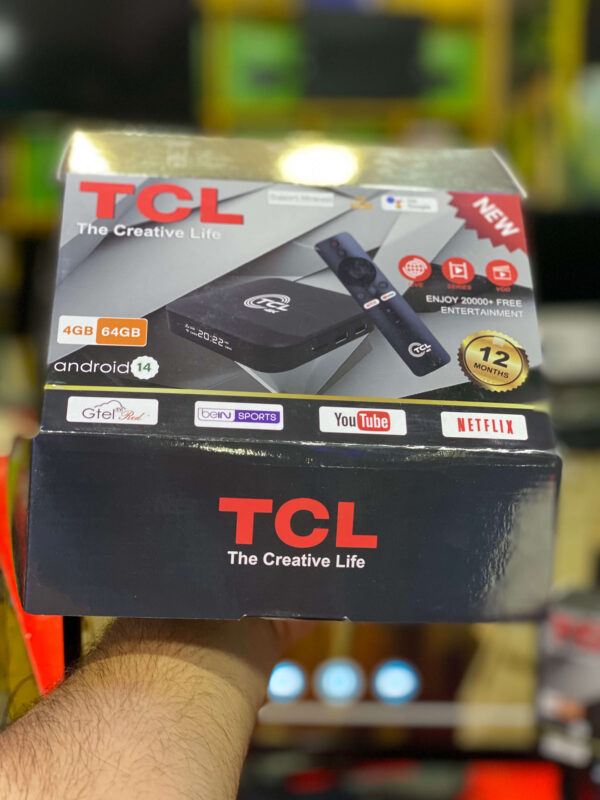 GTEL TCL TV BOX with Voice remote and TV and Netflix for lifetime Latest Andriod  forever tv - Image 8