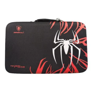 PS5 Slim Travel Bag Hardshell Carrying Case Spiderman Edition Black