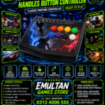 Arcade Stick Handle Button Controller – USB Fighting Joystick for Retro & Arcade Games | EMULTAN Games Store