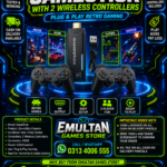 GameStick with 2 Wireless Controllers – Plug & Play Retro Gaming Console | EMULTAN Games Store