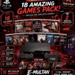 Jailbroken PlayStation 3 Slim with Games & Wireless Controller