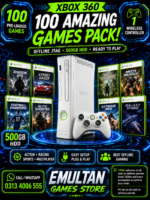 Xbox 360 Offline JTAG 500GB HDD with 100 Games & 1 Wireless Controller – EMULTAN Games Store - Image 2