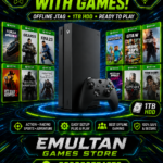 Xbox One X 1TB Offline Edition with 80+ Games & Wireless Controller – EMULTAN Games Store