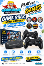 M8 Gamestick 4k with 20000 games and 2 wireless controllers