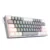 REDRAGON K616 FIZZ PRO GREY WHITE RGB BLUETOOTH WIRELESS MECHANICAL GAMING KEYBOARD 61 KEYS, RED SWITCHES